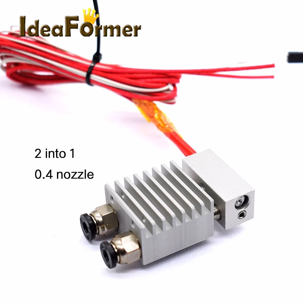 3D Printer V6 Cyclops Chimera 2 in 1 out + 2 in 2 out Print head Extruder with 2m Teflon tube long distance hot end full kit
3D Printer V6 Cyclops Chimera 2 in 1 out + 2 in 2 out Print head Extruder with 2m Teflon tube long distance hot end full kit