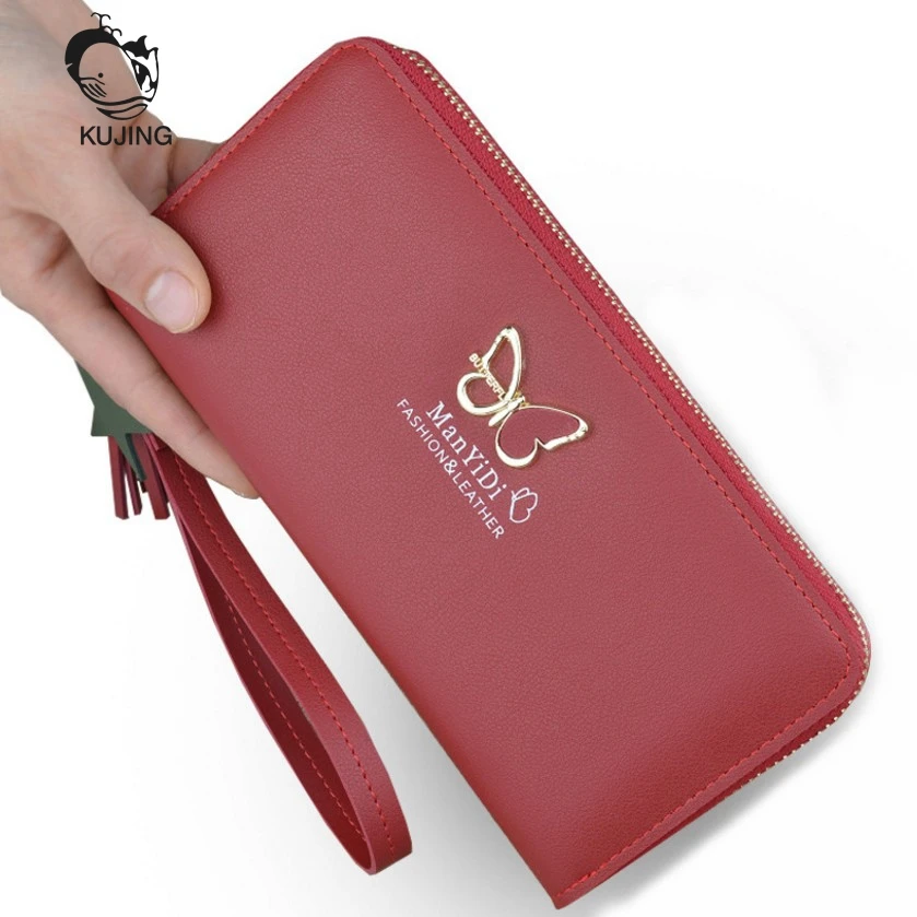 KUJING Women Wallet High Quality Long Multi Card Women Wallet Women Large Capacity Mobile Phones Change Fashion Casual Wallet
KUJING Women Wallet High Quality Long Multi Card Women Wallet Women Large Capacity Mobile Phones Change Fashion Casual Wallet