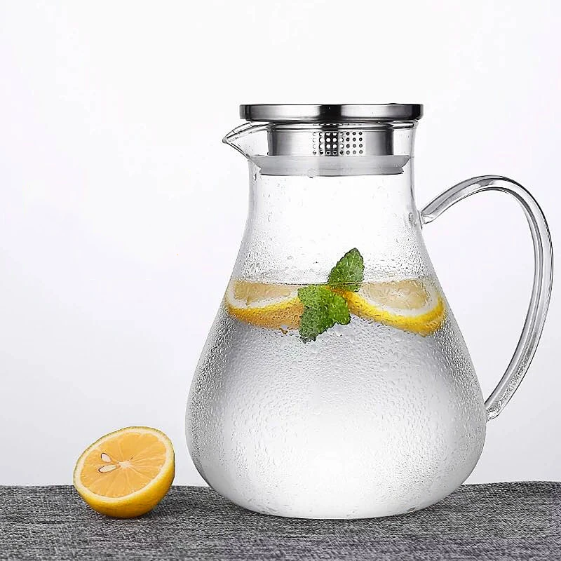 1900ml large capacity cold kettle thick glass teapot transparent juice pot home multi-function kettle can be directly heated
1900ml large capacity cold kettle thick glass teapot transparent juice pot home multi-function kettle can be directly heated