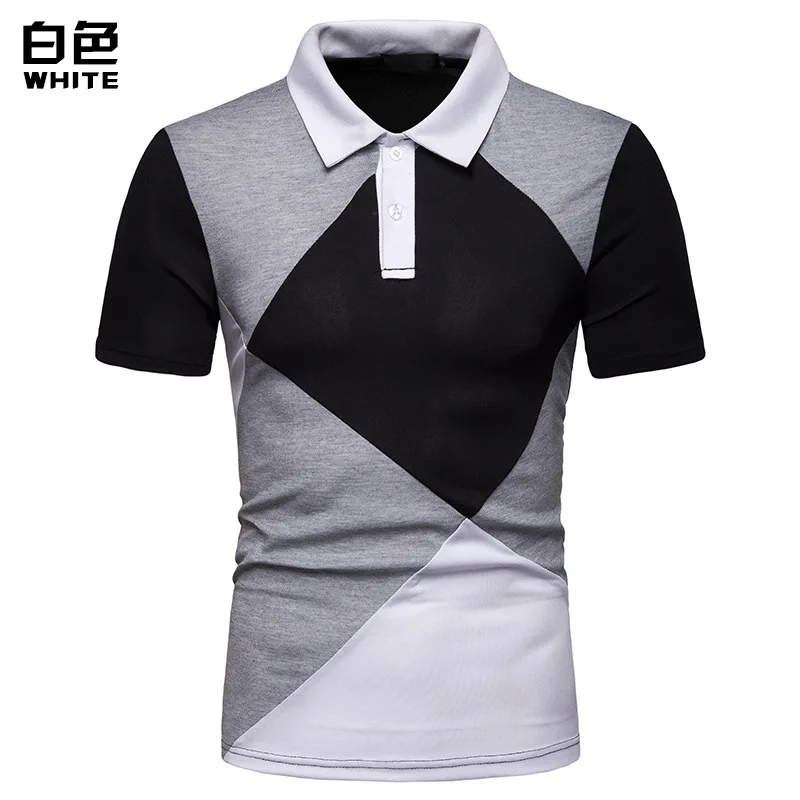 Polo Shirts Mens Clothing New 2019 Summer Men's Patchwork POLO with Loose Short Sleeves
Polo Shirts Mens Clothing New 2019 Summer Men's Patchwork POLO with Loose Short Sleeves