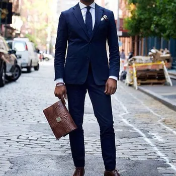 Custom Made Slim Fit dark blue Groom Mens Suit Tuxedo Tailor Made 2018 High Quality 2 piece (jacket+pants) Wedding Suits For Men
Custom Made Slim Fit dark blue Groom Mens Suit Tuxedo Tailor Made 2018 High Quality 2 piece (jacket+pants) Wedding Suits For Men