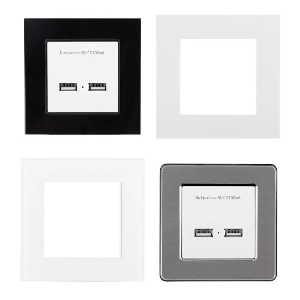 110-250V USB Wall Mount Adapter Wall Charger Power Plug Socket Dual USB Charger Panel
110-250V USB Wall Mount Adapter Wall Charger Power Plug Socket Dual USB Charger Panel