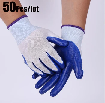 50Pairs/lot Gardening Wearable Raking Digging Planting Latex Work Glove Butyronitrile Non-slip Hand Protection Garden Gloves
50Pairs/lot Gardening Wearable Raking Digging Planting Latex Work Glove Butyronitrile Non-slip Hand Protection Garden Gloves