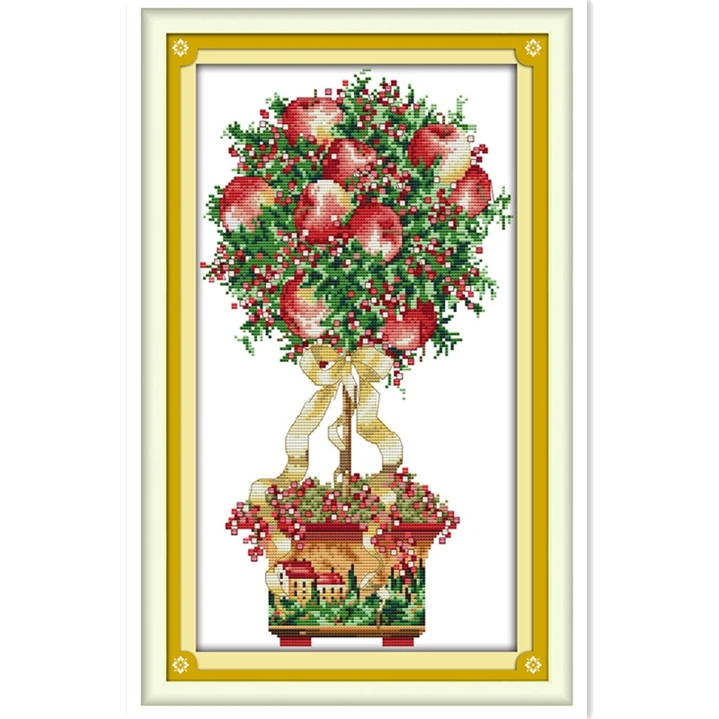 Apple DIY SET DIY Painting Cross Stitch Kit Counted Cross Stitch Pattern Kits 11CT 14CT Printed On Canvas DMC Cross-stitch Set
Apple DIY SET DIY Painting Cross Stitch Kit Counted Cross Stitch Pattern Kits 11CT 14CT Printed On Canvas DMC Cross-stitch Set