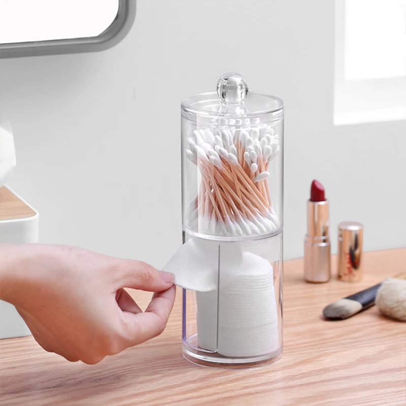 Double Layers Acrylic Cotton Swabs Stick Organizer with Cover Comestic Storage Box Clear Case Desk Tidy Storage Boxes
Double Layers Acrylic Cotton Swabs Stick Organizer with Cover Comestic Storage Box Clear Case Desk Tidy Storage Boxes
