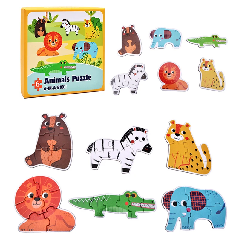 Baby Wooden Toys Puzzles Jigsaw Puzzle Colorful Animal /Traffic /Ocean/Farm Puzzles 6 in one Box Educational Table Game Toddlers
Baby Wooden Toys Puzzles Jigsaw Puzzle Colorful Animal /Traffic /Ocean/Farm Puzzles 6 in one Box Educational Table Game Toddlers