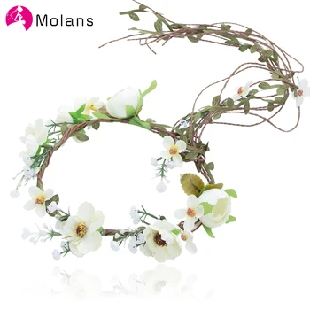MOLANS Flower Wreath Girls Hair Accessories Adjustable Headbands For Women Wedding Flower Crown Rattan Hairbands Hair Ornaments
MOLANS Flower Wreath Girls Hair Accessories Adjustable Headbands For Women Wedding Flower Crown Rattan Hairbands Hair Ornaments