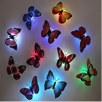 3D Colorful LED Butterfly Night Light Stereo Simulation Butterfly Party Wall Sticker Double-sided Adhesive LED Night Light Lamp
3D Colorful LED Butterfly Night Light Stereo Simulation Butterfly Party Wall Sticker Double-sided Adhesive LED Night Light Lamp
