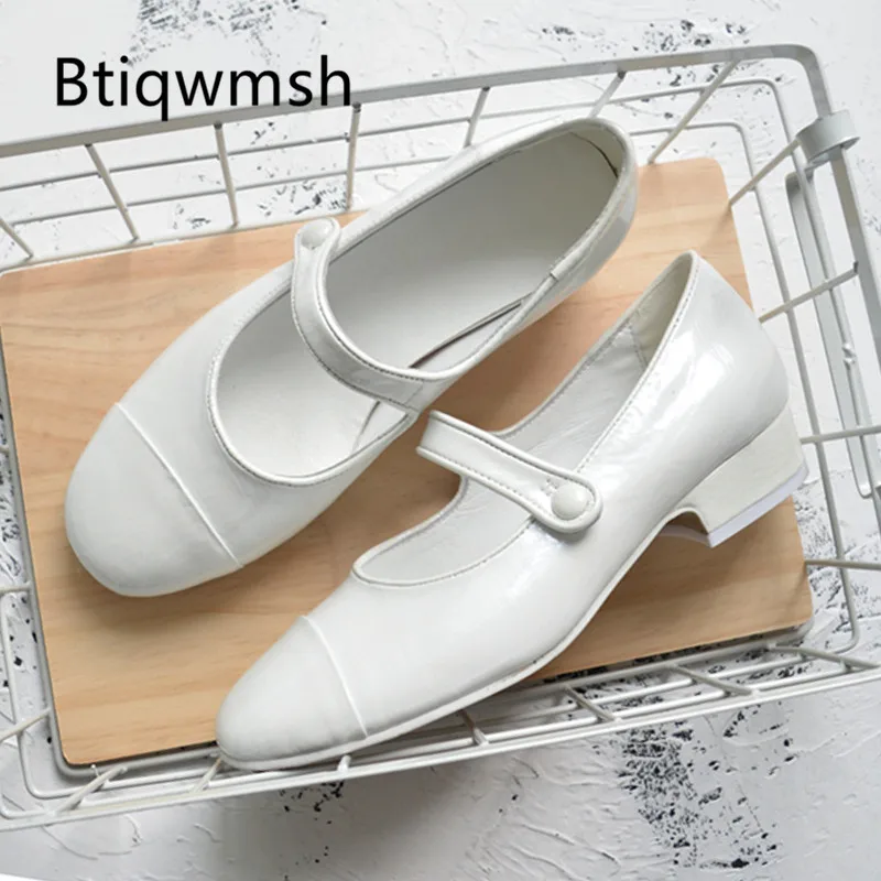 2019 White Real Leather Ballet Shoes Woman Round Toe Med Heel Shoes Women Fashion Mary jane Shoes
2019 White Real Leather Ballet Shoes Woman Round Toe Med Heel Shoes Women Fashion Mary jane Shoes