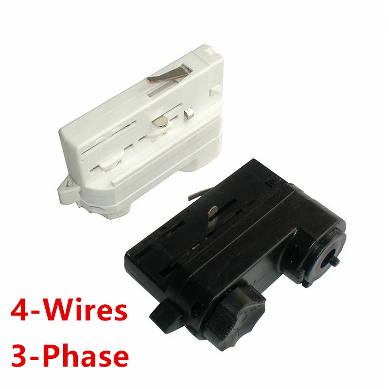 LED Track rail connector 4 wire 3 phase X connector - white and black universal track lighting rail connector free shipping
LED Track rail connector 4 wire 3 phase X connector - white and black universal track lighting rail connector free shipping