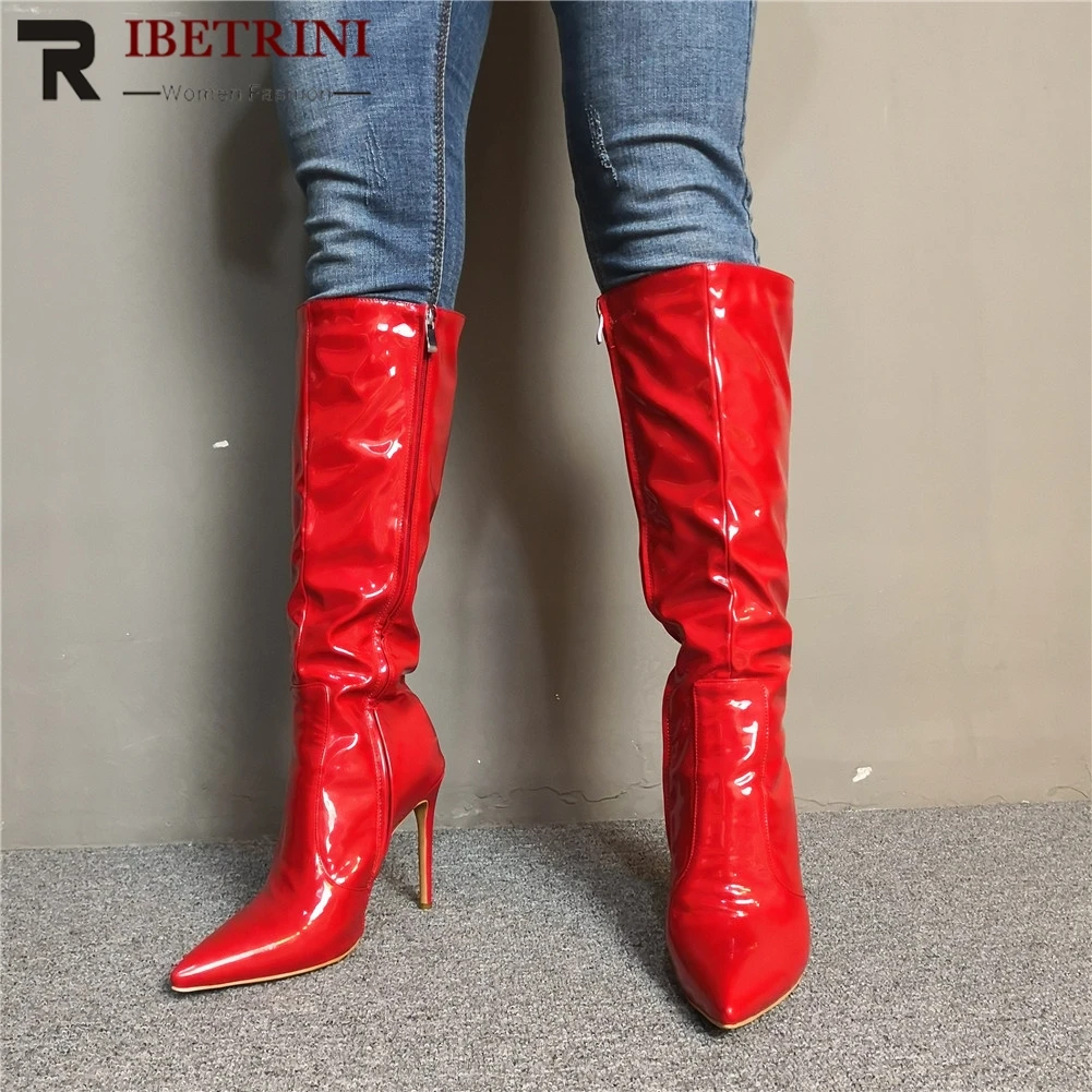 RIBETRINI Luxury Brand Design Big Size 34-47 Women Shoes Woman Sexy High Heels Shoes Women Boots Thin Heels Knee Boots
RIBETRINI Luxury Brand Design Big Size 34-47 Women Shoes Woman Sexy High Heels Shoes Women Boots Thin Heels Knee Boots