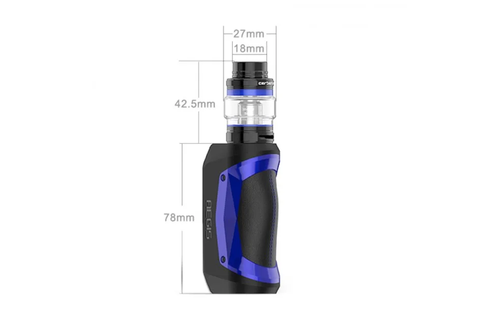 Original Geekvape Aegis Mini 80W TC Kit with 5.5ml Cerberus Tank 2200mAh Built-in Battery IM1 Coil IP67 Waterproof Ecig Vape Kit