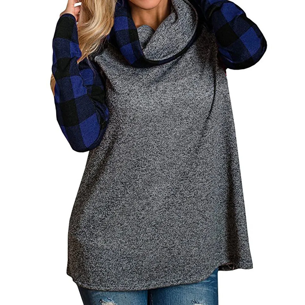 SAGACE Womens blouses woman 2019 Turtleneck Tops Plaid Shirts Tunic Long Sleeve Pullover Sweatshirt Blouse female Tops fashion
SAGACE Womens blouses woman 2019 Turtleneck Tops Plaid Shirts Tunic Long Sleeve Pullover Sweatshirt Blouse female Tops fashion
