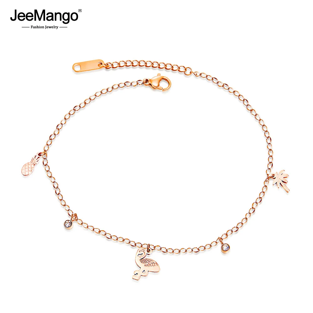 JeeMango Titanium Steel Bohemia Holiday Beach Chain & Link Anklets For Women Girls Trendy CZ Pineapple Bird Charm Anklet JOGZ084
JeeMango Titanium Steel Bohemia Holiday Beach Chain & Link Anklets For Women Girls Trendy CZ Pineapple Bird Charm Anklet JOGZ084