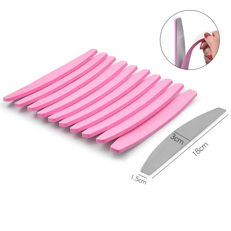 2019 Pink Double Sided Nail File Calluses Remover Manicure Stainless Steel Pad Sand Paper with 10 pcs Replacement Polish
2019 Pink Double Sided Nail File Calluses Remover Manicure Stainless Steel Pad Sand Paper with 10 pcs Replacement Polish