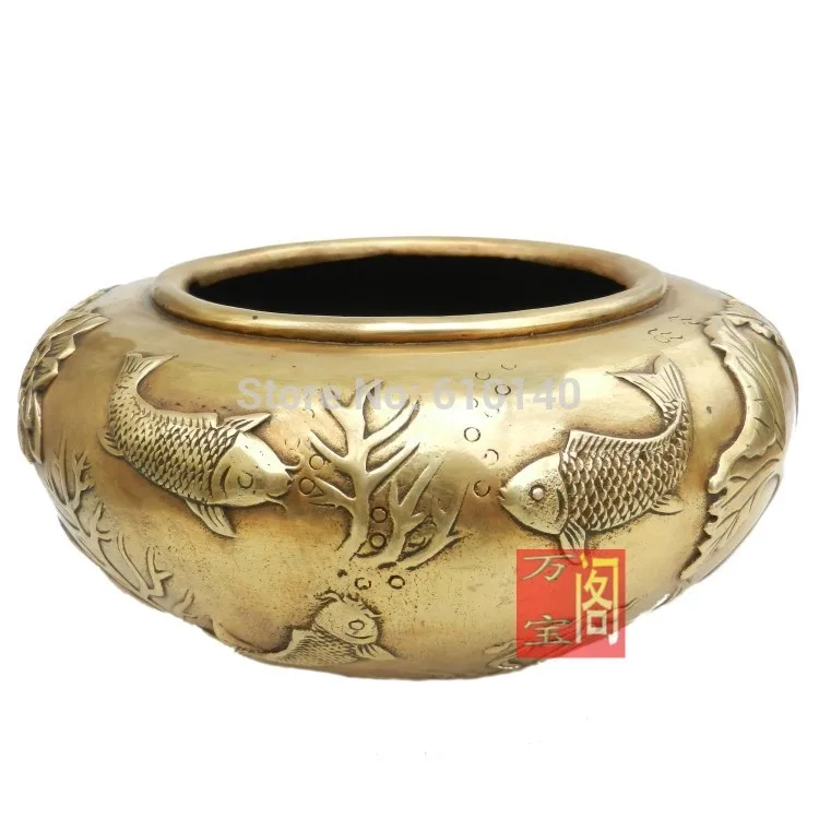 Copper pots copper lotus carp fish tank aquarium every year more than feng shui home crafts ornaments
Copper pots copper lotus carp fish tank aquarium every year more than feng shui home crafts ornaments