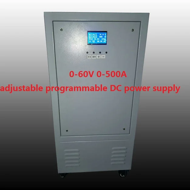 high power high precision 30KW 30000W 0-60V 0-500A Constant voltage constant current adjustable programmable DC power supply
high power high precision 30KW 30000W 0-60V 0-500A Constant voltage constant current adjustable programmable DC power supply