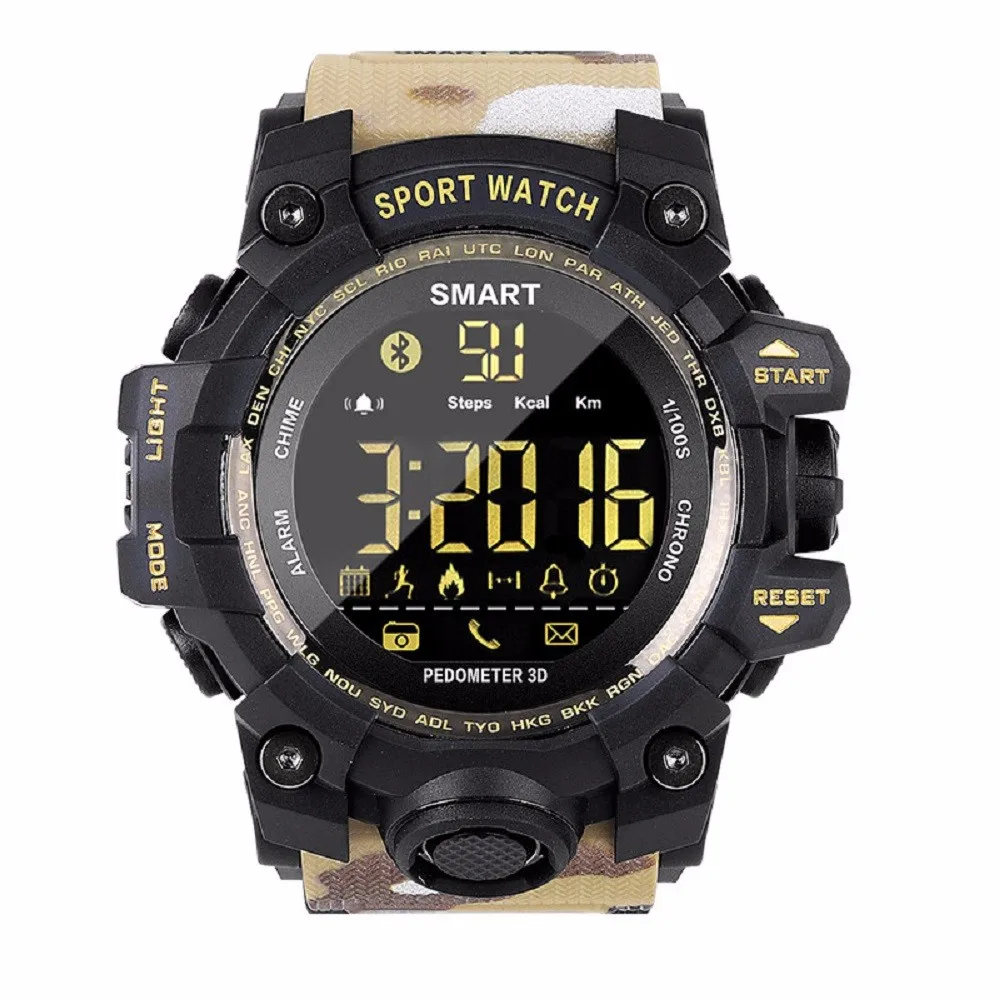 Fashion Man EX16S Multifunction Waterproof Smart Watch Bluetooth Watch Health Mate For Android iOS for sport and Travel
Fashion Man EX16S Multifunction Waterproof Smart Watch Bluetooth Watch Health Mate For Android iOS for sport and Travel