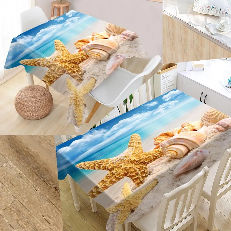 Beach and Shells Custom Table Cloth Oxford Print Rectangular Waterproof Oilproof Table Cover Square Wedding Tablecloth
Beach and Shells Custom Table Cloth Oxford Print Rectangular Waterproof Oilproof Table Cover Square Wedding Tablecloth