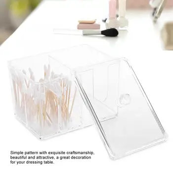 Transparent Desktop Makeup Tools Container Storage Box Cotton Swabs Pads Organizer Holder Cotton Swabs Storage Box
Transparent Desktop Makeup Tools Container Storage Box Cotton Swabs Pads Organizer Holder Cotton Swabs Storage Box