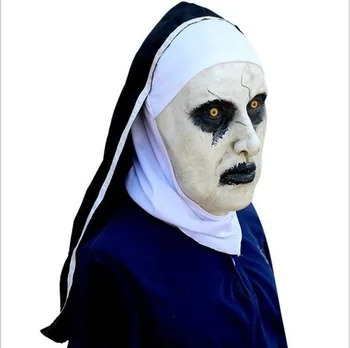 Nun Mask Scared Female Face Wig Celebrations Halloween Costume Party Cosplay Masquerade Carnival Latex Masks
Nun Mask Scared Female Face Wig Celebrations Halloween Costume Party Cosplay Masquerade Carnival Latex Masks