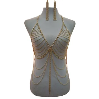 BeUrSelf Sexy Tassel Body Jewelry Summer Beach Bikini Multilayer Thin Chain Minimalist Punk Style Elegant Body Halter Jewelry
BeUrSelf Sexy Tassel Body Jewelry Summer Beach Bikini Multilayer Thin Chain Minimalist Punk Style Elegant Body Halter Jewelry