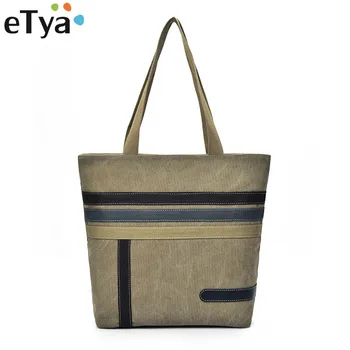 eTya Casual Women Canvas Shoulder Bag Simple Female Handbag Travel Fashion Vintage Large Capacity High Quality Lady Handbags
eTya Casual Women Canvas Shoulder Bag Simple Female Handbag Travel Fashion Vintage Large Capacity High Quality Lady Handbags