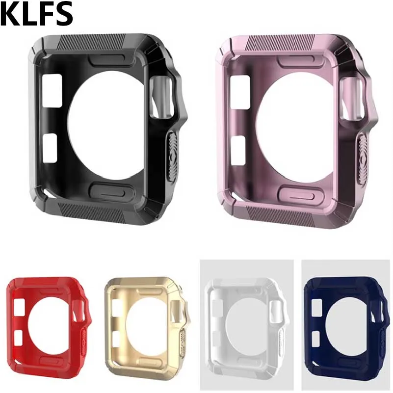 KLFS Slim Rugged Protective Frame Soft Silicon TPU Case for Apple Watch Series 1 2 3 38mm 42mm Cover Bumper Protector Cases
KLFS Slim Rugged Protective Frame Soft Silicon TPU Case for Apple Watch Series 1 2 3 38mm 42mm Cover Bumper Protector Cases