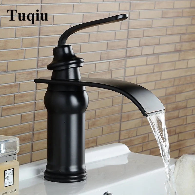 Basin-Faucet-Solid-Brass-Oil-Rubbed-Bronze-Waterfall-Bathroom-Sink-Faucet-Big-Square-Spout-Mixer-Tap (5)
