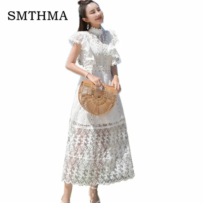 SMTHMA 2019 New Arrival Boho Summer Luxury White Lace Long Dress Lace Mesh Embroidery Sexy Maxi Dress
SMTHMA 2019 New Arrival Boho Summer Luxury White Lace Long Dress Lace Mesh Embroidery Sexy Maxi Dress