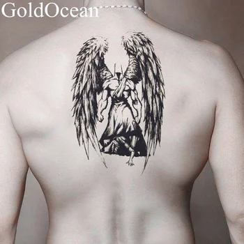 Black Fake Knight Neck Tattoos Stickers Men Arm Big Warrior Tattoos Temporary Brave Women Feather Tatoos Water Transfer Paper
Black Fake Knight Neck Tattoos Stickers Men Arm Big Warrior Tattoos Temporary Brave Women Feather Tatoos Water Transfer Paper