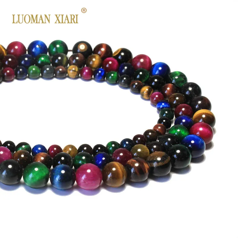 Wholesale AAA+ Colorful Tiger Eye Round Natural Stone Beads For jewelry Making 6/8/10/12 mm DIY Bracelet Necklace Strand 15''
Wholesale AAA+ Colorful Tiger Eye Round Natural Stone Beads For jewelry Making 6/8/10/12 mm DIY Bracelet Necklace Strand 15''