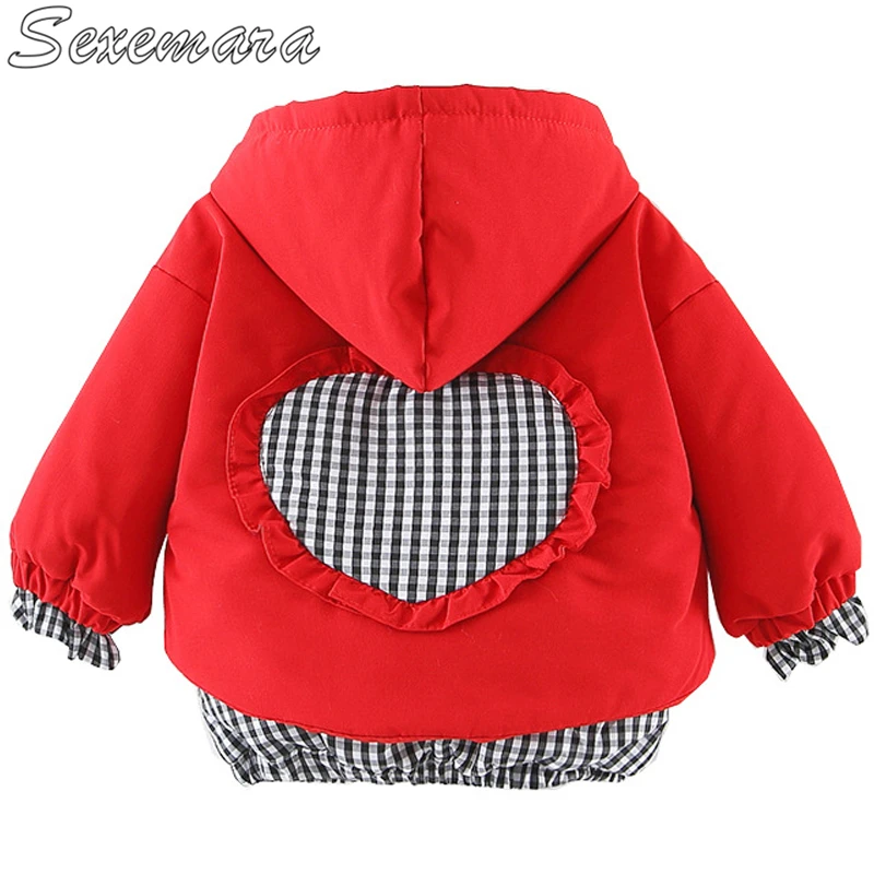 SexeMara New stitching lattice back love girl coat 2018 female children's clothing
SexeMara New stitching lattice back love girl coat 2018 female children's clothing