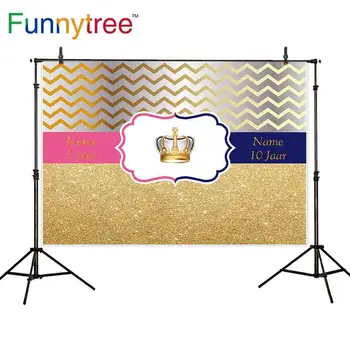 Funnytree backdrops Photo background golden pink Royal blue Crown Wave pattern twins baby birthday photophone photography
Funnytree backdrops Photo background golden pink Royal blue Crown Wave pattern twins baby birthday photophone photography