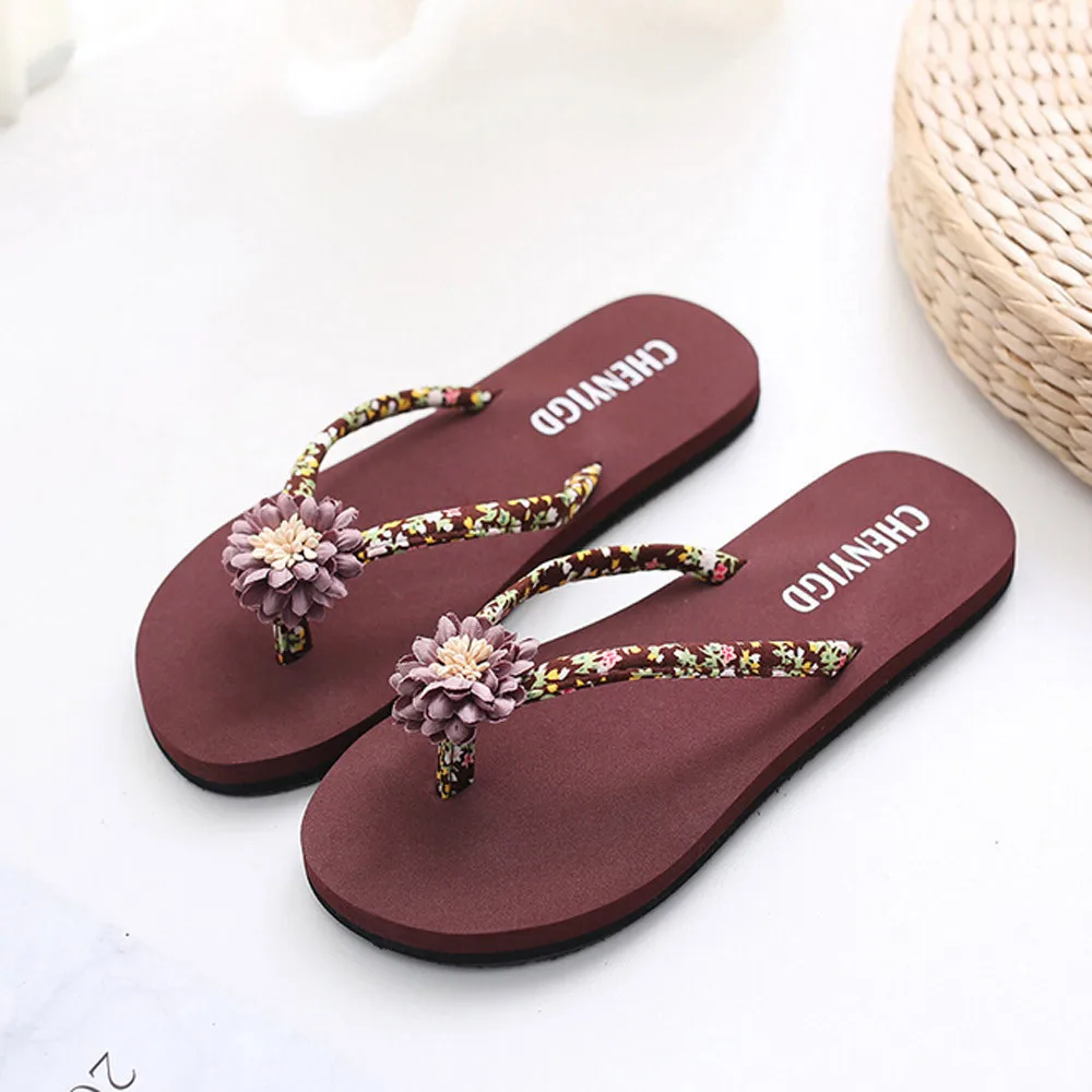 Ladies Slim Women Beach Flip Flops Sandals Shoes Bath Slippers Sandals Summer non-slip flowers sandals beach sandals New A3063
Ladies Slim Women Beach Flip Flops Sandals Shoes Bath Slippers Sandals Summer non-slip flowers sandals beach sandals New A3063