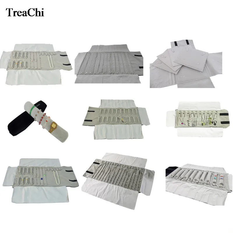 Factory Grey Velvet Jewelry Display Set Rolls Travel Organizer Bag Foldable Earrings Ring Chain Pendant Necklace Storage Bag
Factory Grey Velvet Jewelry Display Set Rolls Travel Organizer Bag Foldable Earrings Ring Chain Pendant Necklace Storage Bag
