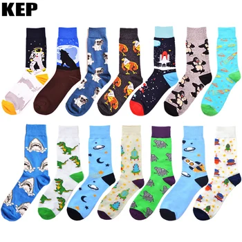 Brand Harajuku Hip Hop Combed Cotton Men Socks Colorful Happy Funny Astronaut Rocket Shark Warm Socks Men Dress Christmas Gifts
Brand Harajuku Hip Hop Combed Cotton Men Socks Colorful Happy Funny Astronaut Rocket Shark Warm Socks Men Dress Christmas Gifts