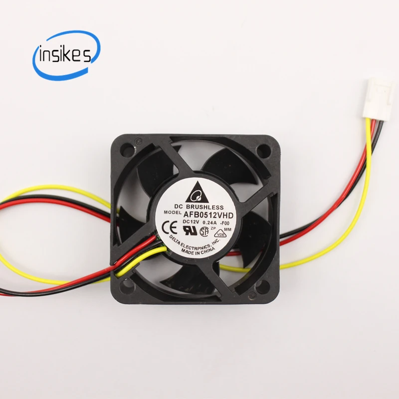 AFB0512VHD Double Ball Bearing Inverter Cooling Fan DC 12V 0.24A 5020 5cm 50*50*20mm 7800RPM 2 Wires
AFB0512VHD Double Ball Bearing Inverter Cooling Fan DC 12V 0.24A 5020 5cm 50*50*20mm 7800RPM 2 Wires