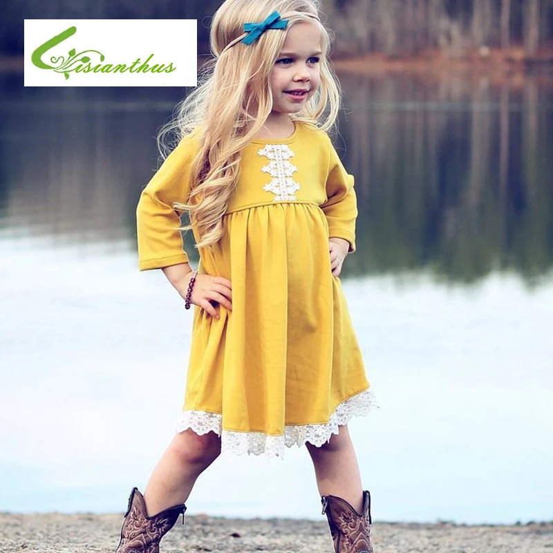 Baby Girls Dress Fashion 2019 Spring Cotton Long Sleeve Yellow Dresses Toddler Infant Ruffle Children's Clothing Summer Dress
Baby Girls Dress Fashion 2019 Spring Cotton Long Sleeve Yellow Dresses Toddler Infant Ruffle Children's Clothing Summer Dress