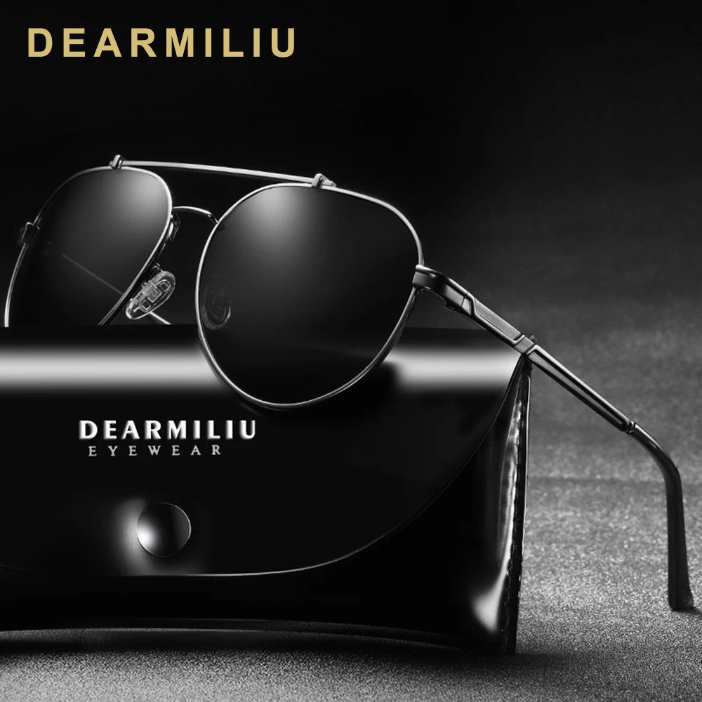 

DEARMILIU Design Men's Polarized Sunglasses Women Driving Mirror Lens Fashion Sun Glasses Male Goggle UV400 Gafas De Sol For Men