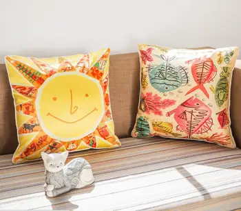 45*45cm colorful cartoon sunny pillow cushion cover cotton linen fishes pillow covers decorative office chair pillowcase sofa
45*45cm colorful cartoon sunny pillow cushion cover cotton linen fishes pillow covers decorative office chair pillowcase sofa