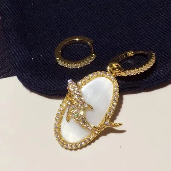 XF AP Women Bridal Wedding Shark Shell Animal Cuff Earring Animal S925 Pin Pseudo Copper Zircon Earring Trendy Jewelry
XF AP Women Bridal Wedding Shark Shell Animal Cuff Earring Animal S925 Pin Pseudo Copper Zircon Earring Trendy Jewelry