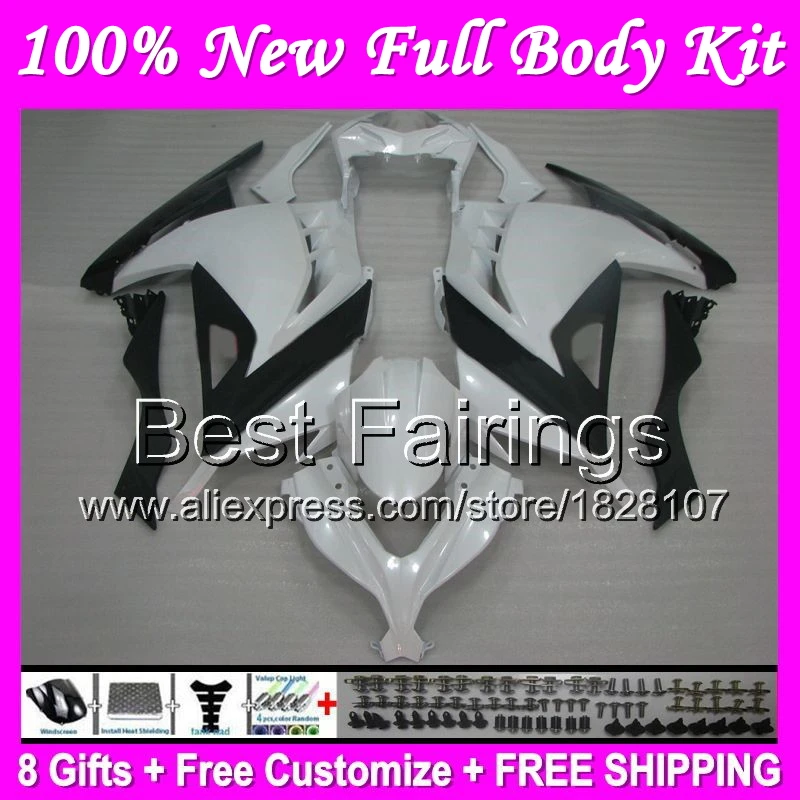 Fairing Pearl White+Injection For KAWASAKI NINJA EX300R 300R 300 B22 Pearl White ZX300R EX300 13 14 15 2013 2014 2015 +Decal
Fairing Pearl White+Injection For KAWASAKI NINJA EX300R 300R 300 B22 Pearl White ZX300R EX300 13 14 15 2013 2014 2015 +Decal