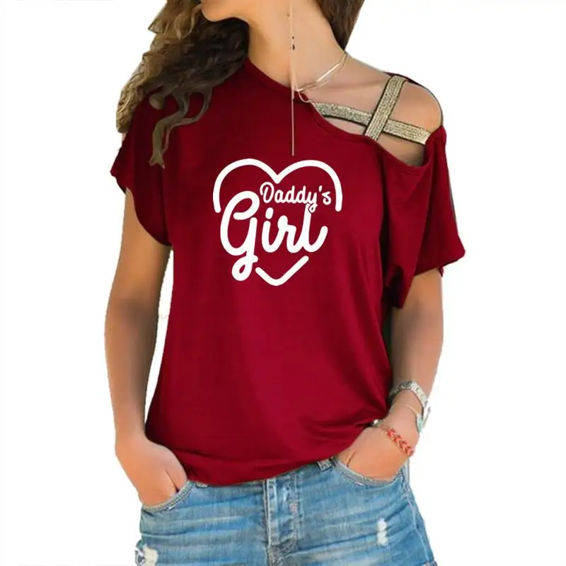 2019 Dropshipping New Fashion Daddys Girl Print T-Shirt Female Plus Size Women Top Femme Off Shoulder Cotton Summer Cute Top
2019 Dropshipping New Fashion Daddys Girl Print T-Shirt Female Plus Size Women Top Femme Off Shoulder Cotton Summer Cute Top