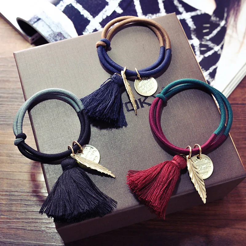 Vintage Tassel Gold Leaves Hairband Elastic Hair Band For Female Women's Multiple Use Hair Ring Rope Hair Accessorie Bracelet
Vintage Tassel Gold Leaves Hairband Elastic Hair Band For Female Women's Multiple Use Hair Ring Rope Hair Accessorie Bracelet