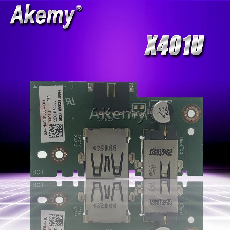 Akemy X401U-M3 IO BOARD DC POWER JACK USB IN BOARD For ASUS X501U X301U X401U machine dedicated power board USB board
Akemy X401U-M3 IO BOARD DC POWER JACK USB IN BOARD For ASUS X501U X301U X401U machine dedicated power board USB board