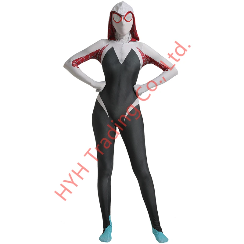 3D Print Spider Gwen Stacy Spandex Lycra Zentai Spiderman Costume for Halloween Cosplay Female Spider Suit Anti-Venom Gwen woman
3D Print Spider Gwen Stacy Spandex Lycra Zentai Spiderman Costume for Halloween Cosplay Female Spider Suit Anti-Venom Gwen woman