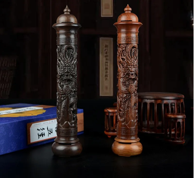 Ebony Wood Dragon Sculpture Stick Incense Burner Wood Pomades Joss Sticks Incense Holder Handmade Censer
Ebony Wood Dragon Sculpture Stick Incense Burner Wood Pomades Joss Sticks Incense Holder Handmade Censer