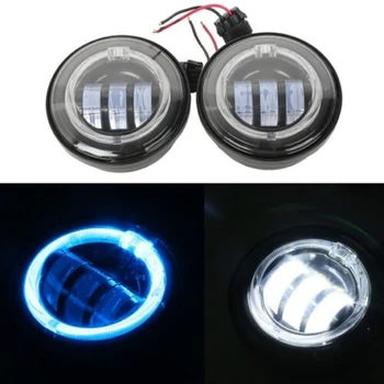 Motorcycle 4.5" LED Auxiliary Spot Fog Passing Light Angel Eyes DRL For Harley Electra Glide 98-15 Black/Chrome
Motorcycle 4.5" LED Auxiliary Spot Fog Passing Light Angel Eyes DRL For Harley Electra Glide 98-15 Black/Chrome
