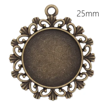 37.5*41.5 MM Antique Bronze Alloy Cameo Cabochon Base Setting Pendants fit 25 mm cabochon, Blank Pendant Trays,20pcs/lot-C4196
37.5*41.5 MM Antique Bronze Alloy Cameo Cabochon Base Setting Pendants fit 25 mm cabochon, Blank Pendant Trays,20pcs/lot-C4196